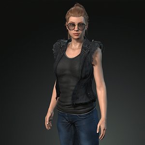 3D girl model model