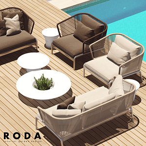 Outdoor furniture RODA SPOOL sofa