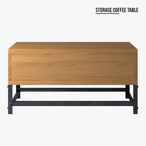 savoy storage coffee table 3D