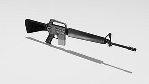 PS1 Prop - Retro M16A1 3D model
