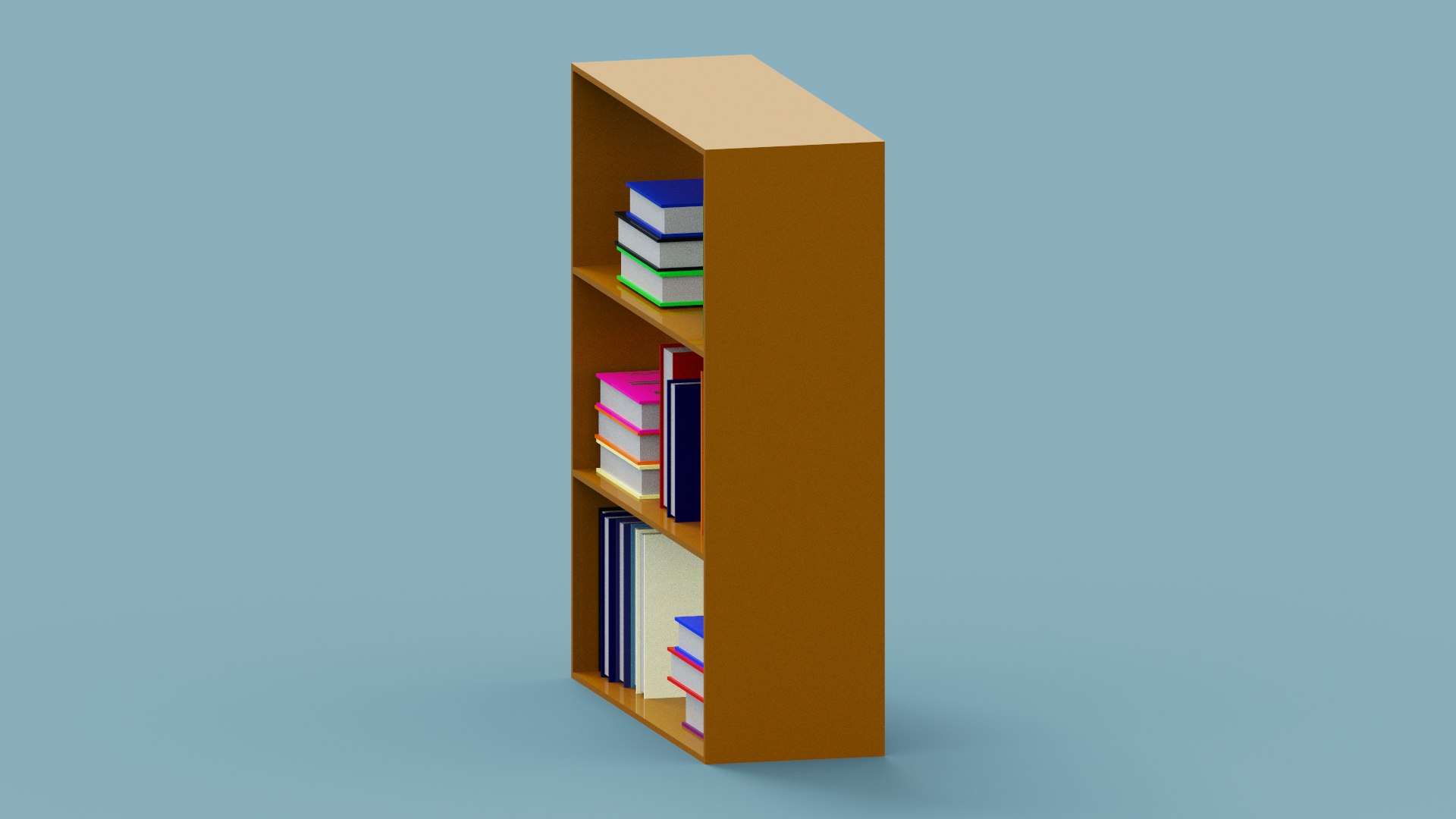 Voxel Bookshelf Lowpoly 3D Model 3D Model TurboSquid 1988523