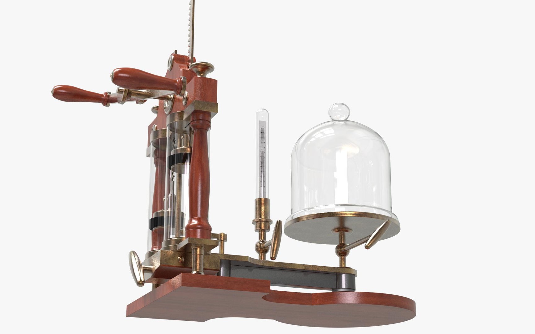 3d Brass Vacuum Pump Model