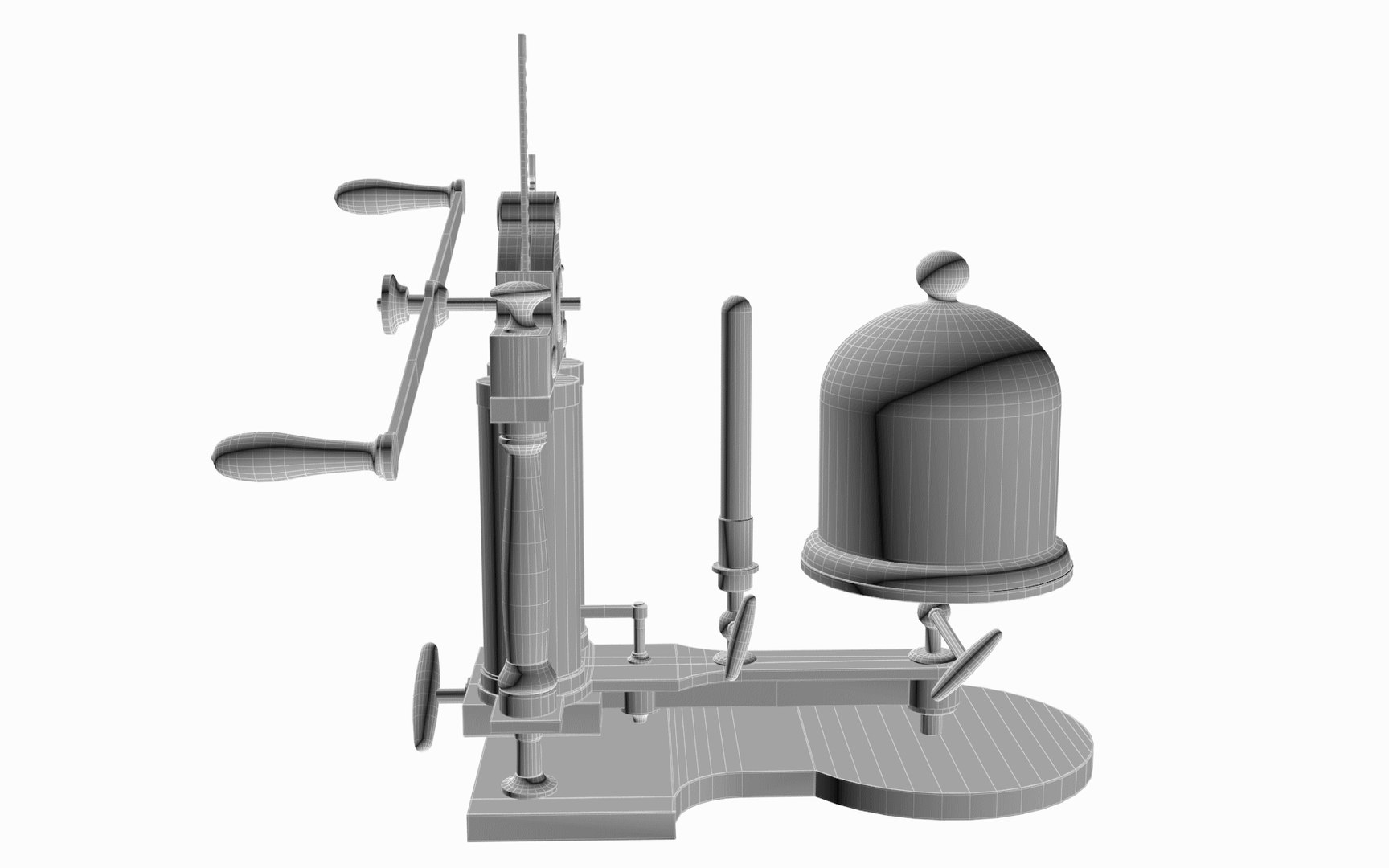 3d Brass Vacuum Pump Model