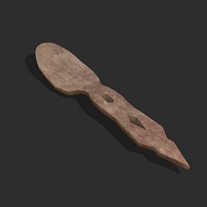 Medieval Spoon Designed 3D model