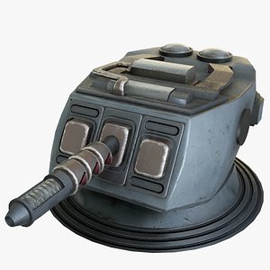 heavy laser cannon 1 3D model