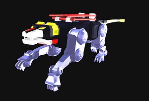 black lion 3d model