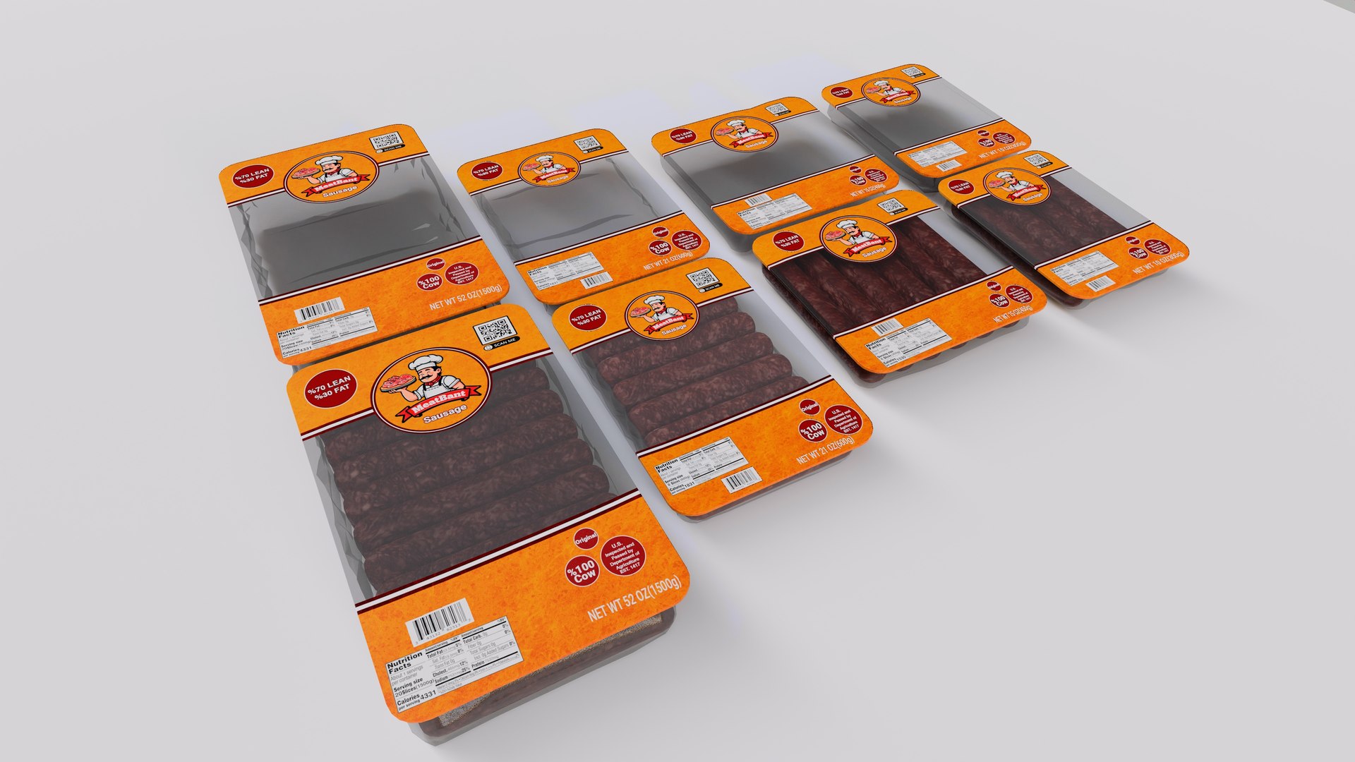 Meat Pack 3D Model - TurboSquid 2319719