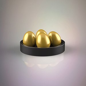 golden eggs 3D model
