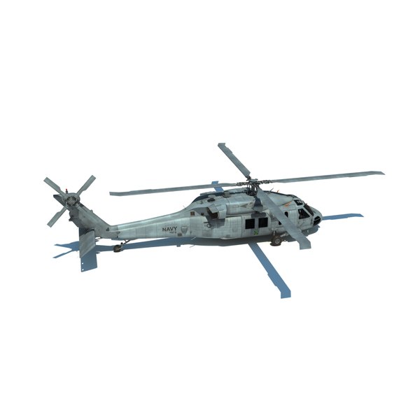 3d max mh-60s sikorsky military helicopter