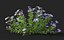 3D grass flower ground cover model