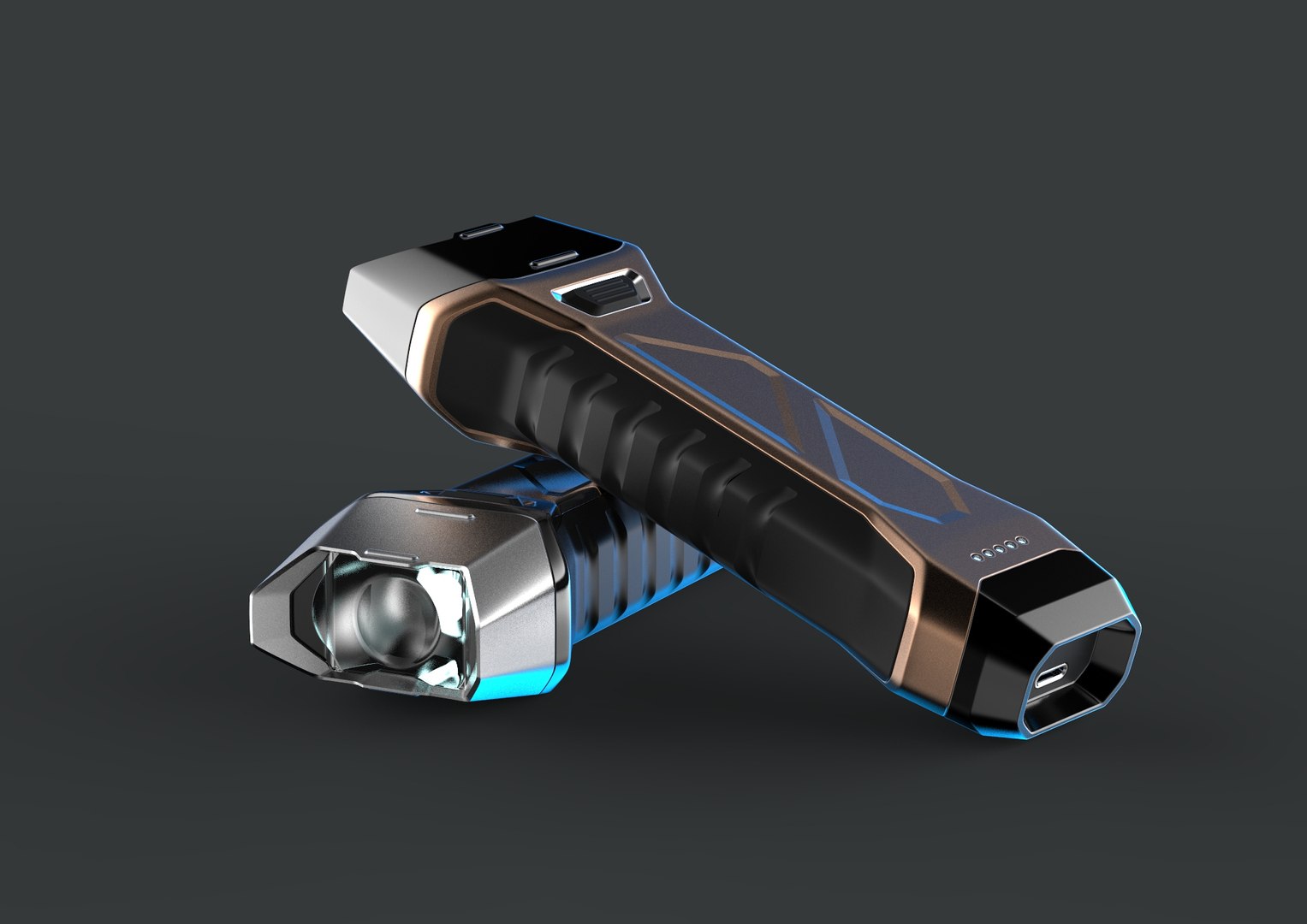 Free Tactical Flashlight 3D Model - TurboSquid 1663559