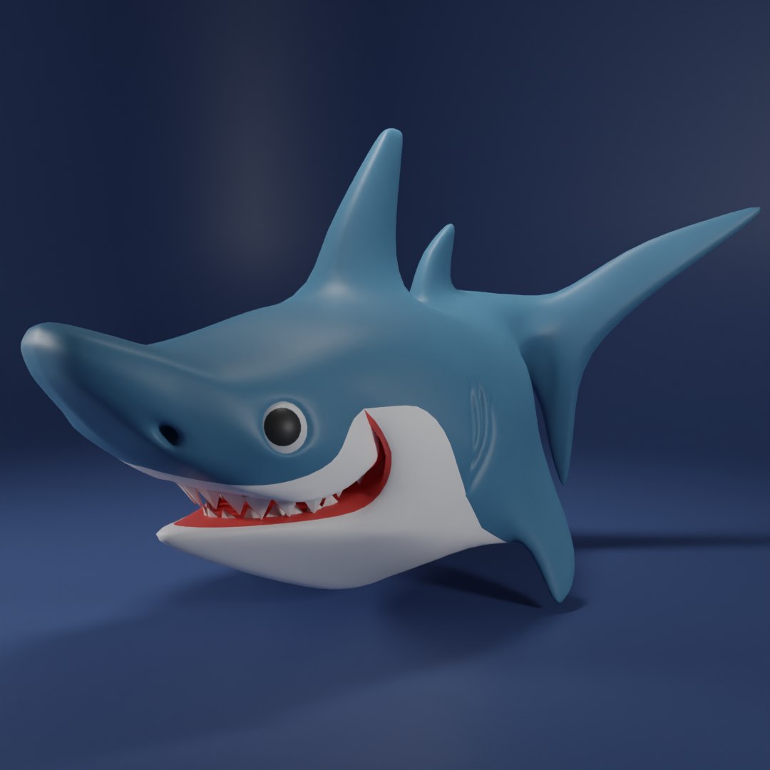 3D Happy Shark Model - TurboSquid 2209949