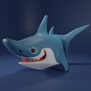 3D Happy Shark model
