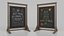 Customizable Double Sided Swinging Wooden Chalkboard Sign 3D model