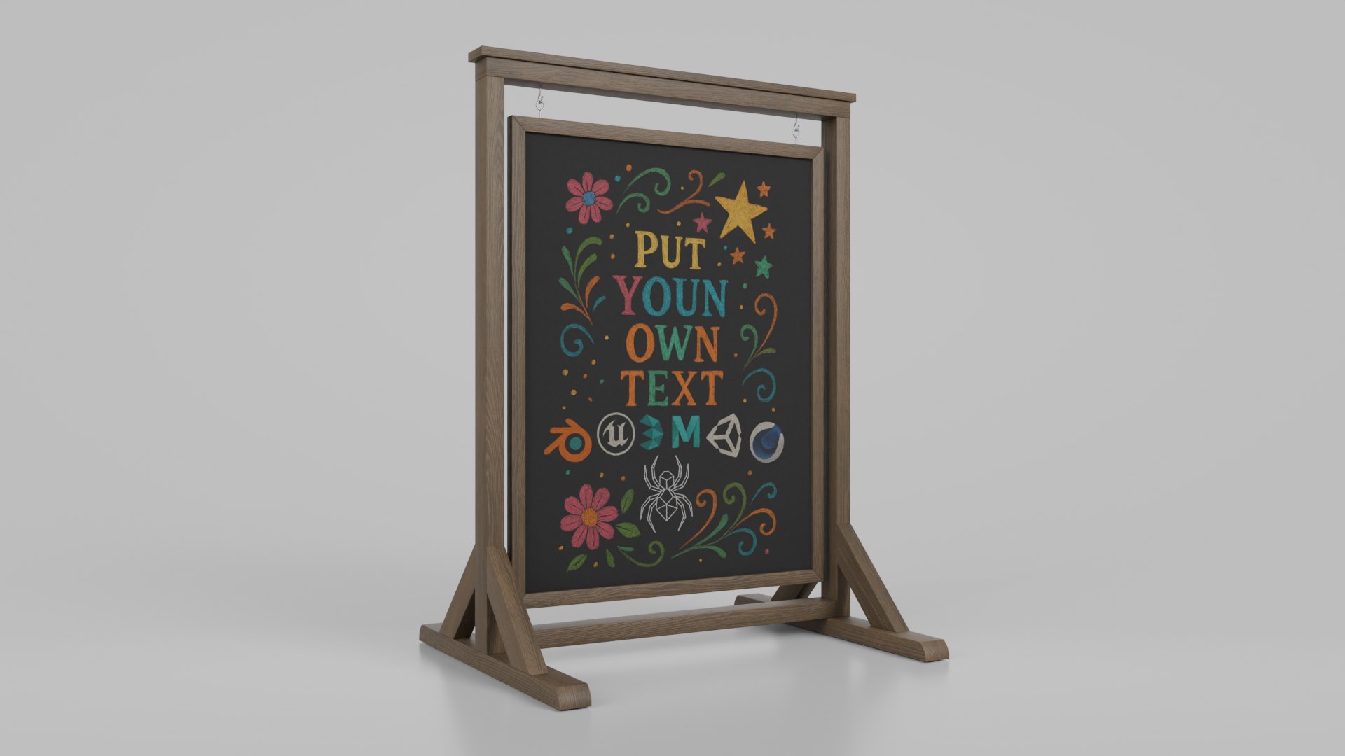 3D Artisan Market Display Collection - Customizable Chalkboards model https://p.turbosquid.com/ts-thumb/PJ/C09bku/qR/r_1/png/1785620926/1920x1080/fit_q87/33a5f5aba19458347ebc2a11053cc1769d8ee960/r_1.jpg