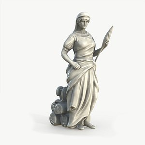 Weaver Statue 3D model