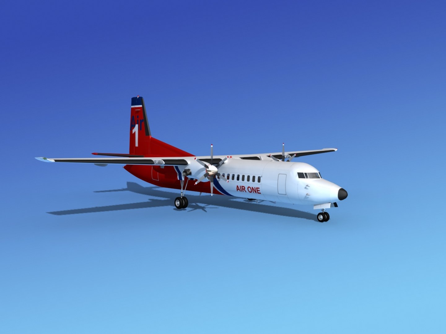 3d dxf fokker 50