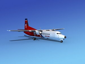 3d dxf fokker 50