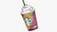 Starbucks Tie Dye Rainbow  Frappuccino Drink 8K