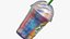 Starbucks Tie Dye Rainbow  Frappuccino Drink 8K