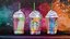 Starbucks Tie Dye Rainbow  Frappuccino Drink 8K