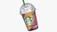 Starbucks Tie Dye Rainbow  Frappuccino Drink 8K