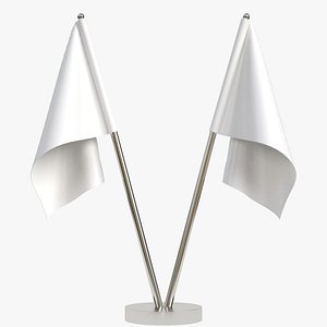 3D model table flags stand