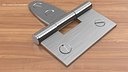Steel Hinge With Screwhead V02