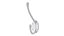 Wrought Iron Double Hook Black for Coats Towels Robes