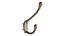 Wrought Iron Double Hook Black for Coats Towels Robes