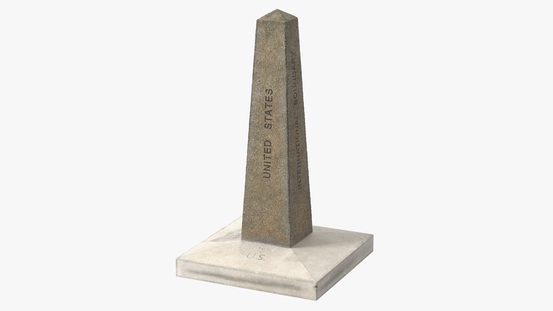 Border Post USA Canada 3D model preview