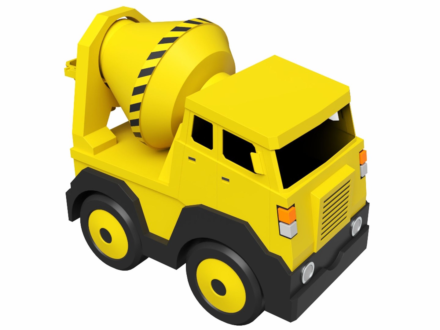 Toy cement mixer 3D model - TurboSquid 1390991