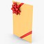 Gift Envelope With Bow 3D