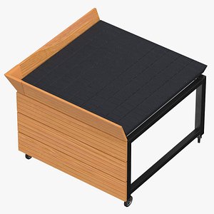 Produce Display Racks Type 02 Corner Left Right and Mid Parts 3D model