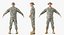 army soldiers rigged 3D model