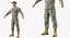 army soldiers rigged 3D model
