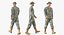 army soldiers rigged 3D model