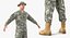 army soldiers rigged 3D model