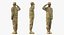 army soldiers rigged 3D model
