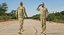 army soldiers rigged 3D model