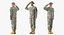 army soldiers rigged 3D model