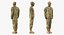 army soldiers rigged 3D model