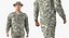 army soldiers rigged 3D model