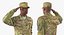 army soldiers rigged 3D model