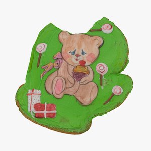 christmas cookie 05 bitten 3D model
