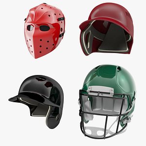 sport helmets 3d model