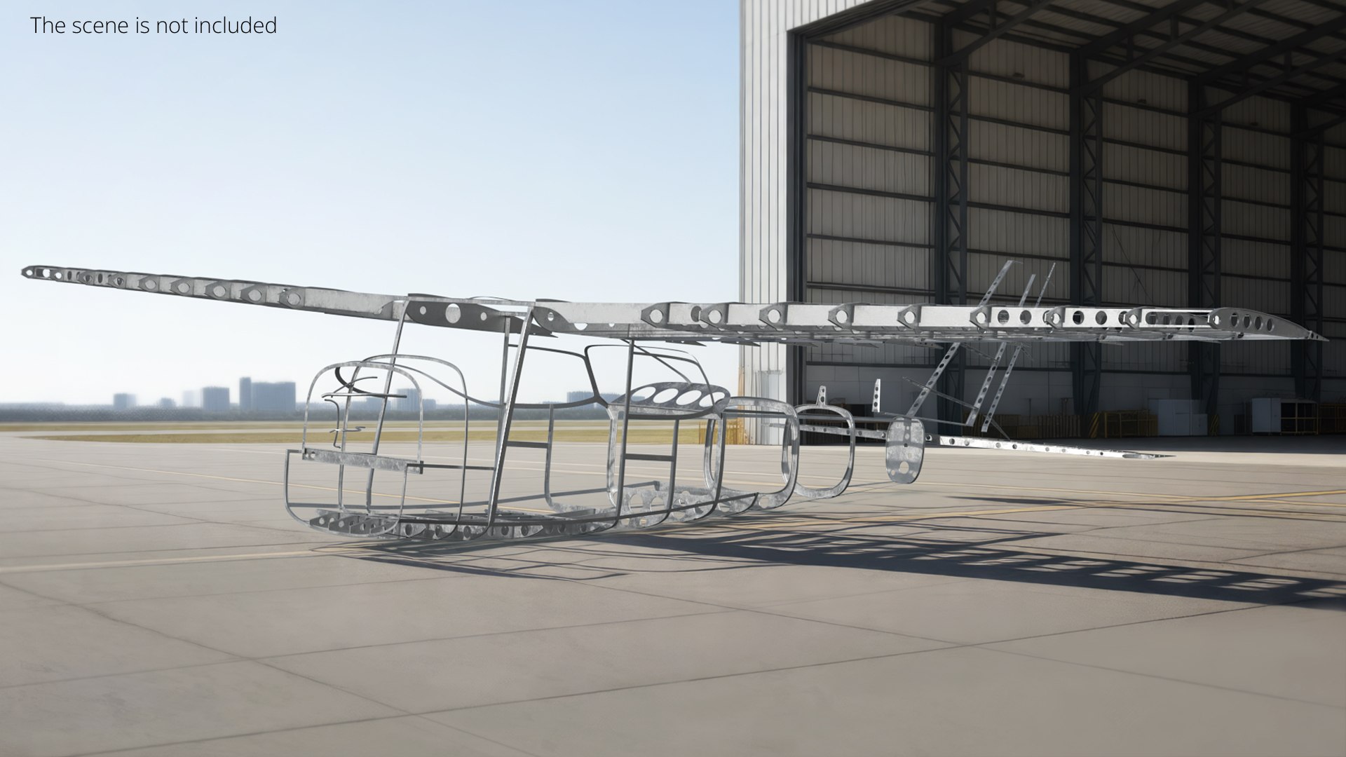 3D Cessna 172 Aircraft Internal Frame Structure - TurboSquid 2526285