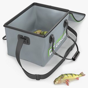 Caught Striped Perches Inside Gear Bag 3D model