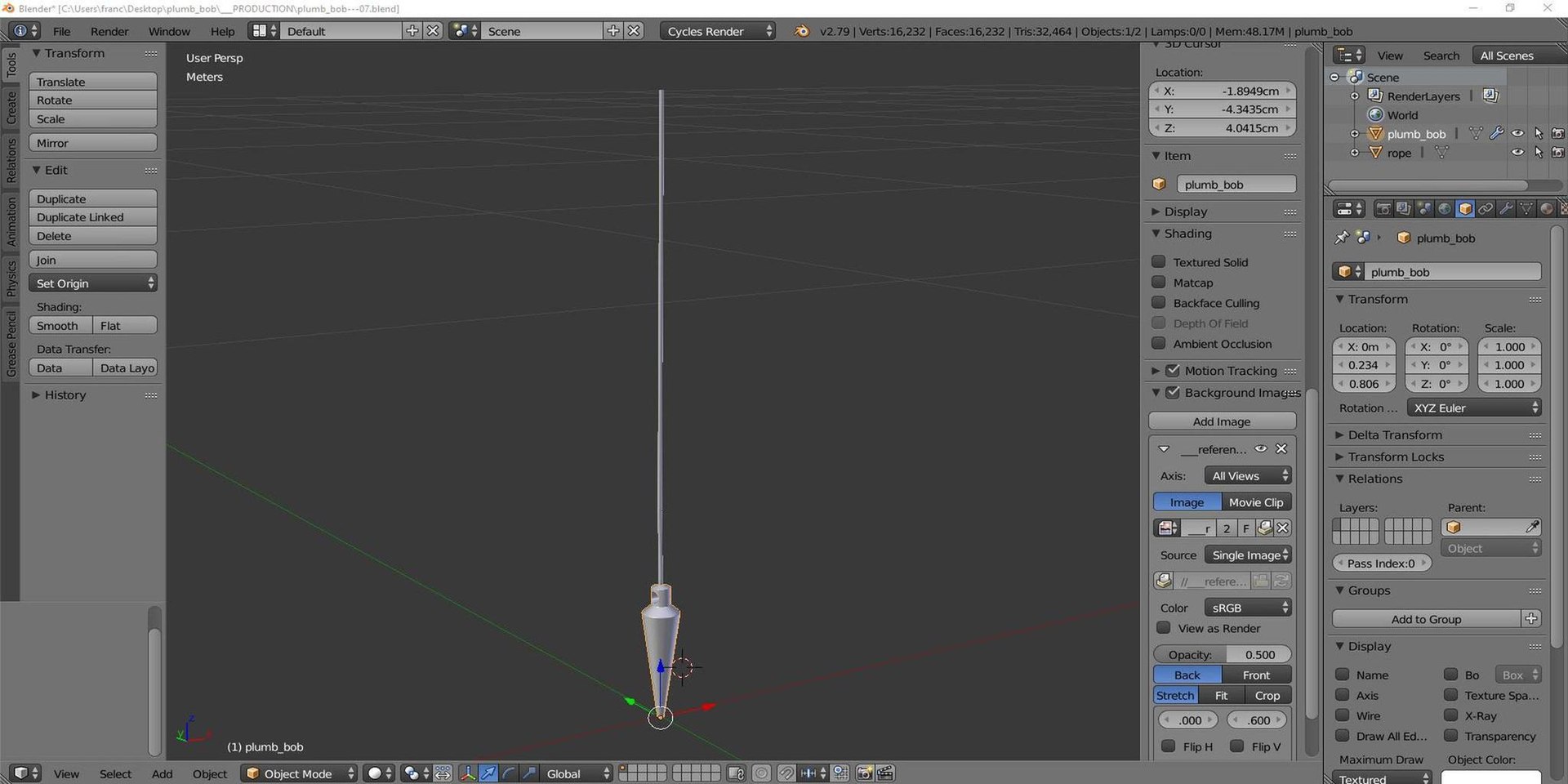 3D plumb bob https://p.turbosquid.com/ts-thumb/PJ/kDR4Gy/Ca/tsplumb_bob08/jpg/1640891525/1920x1080/fit_q87/16e02e7ed00ce77c72dc2a92d0433d947437847d/tsplumb_bob08.jpg