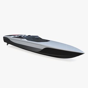 Speedboat Gray 3D